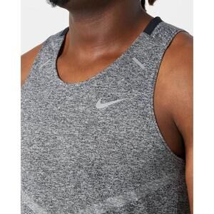 $55 Men Nike Rise 365 DRI-FIT Running Tank Top Gray Black Silver CZ9179 011 M